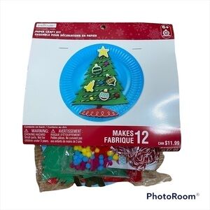 Paper Craft Kit Christmas Tree NEW Makes 12 Classroom Daycare